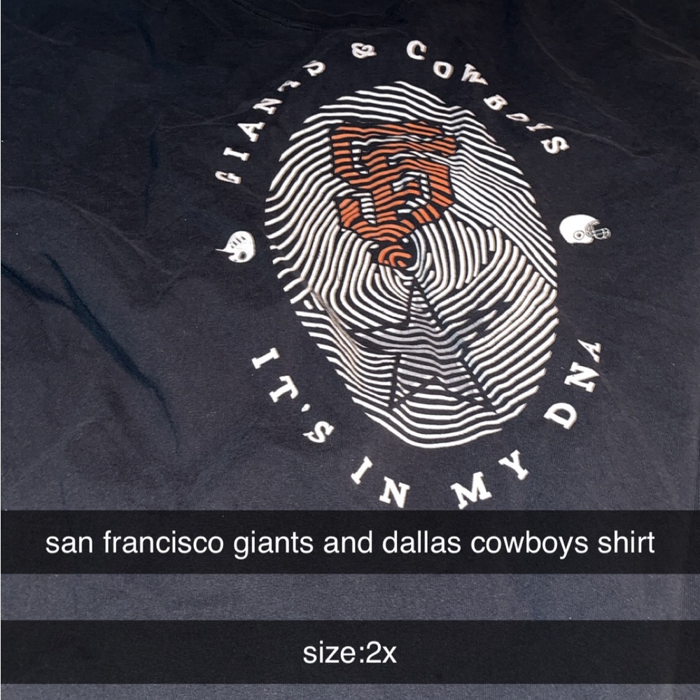 San Francisco Giants and Dallas Cowboys Shirt